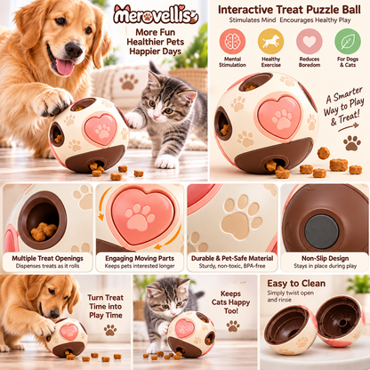 Merovellis™ Interactive Treat Puzzle Ball